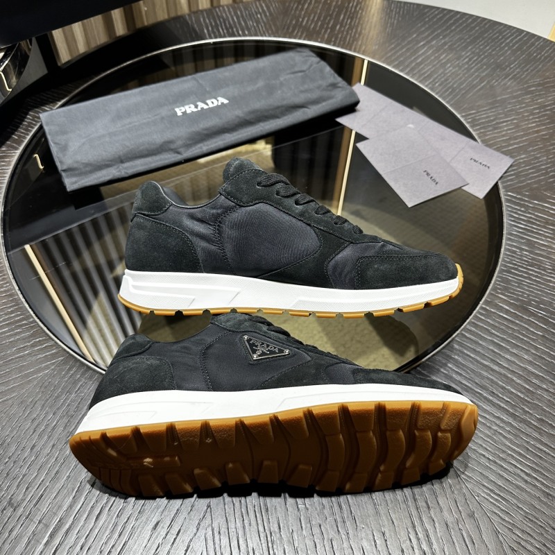 Prada suede and Re-Nylon sneakers