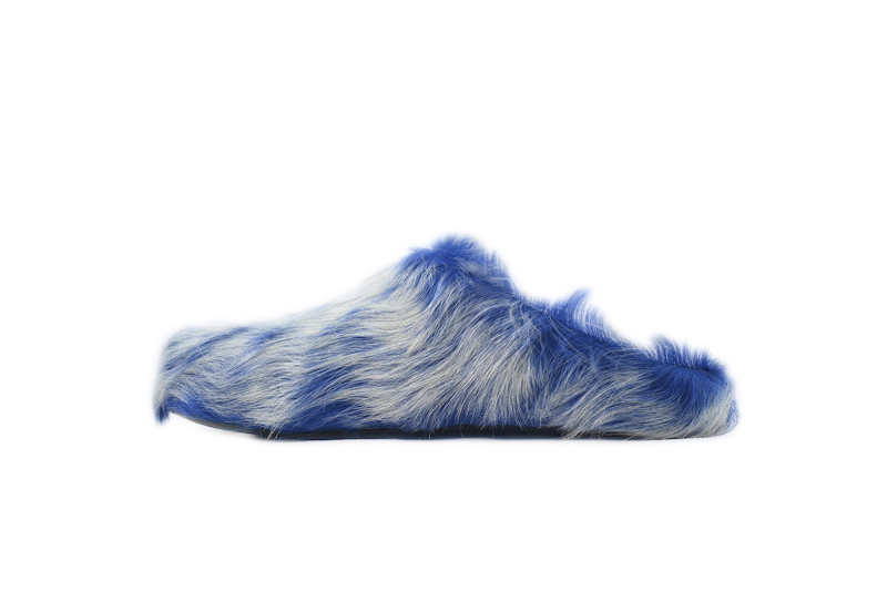 MARNI Fussbett Tie Dye white Blue Slipper
