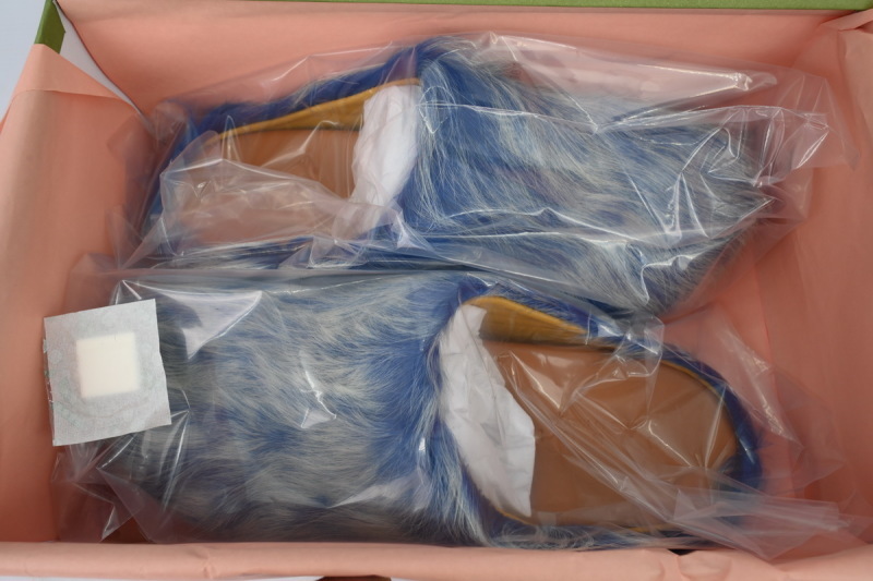 MARNI Fussbett Tie Dye white Blue Slipper