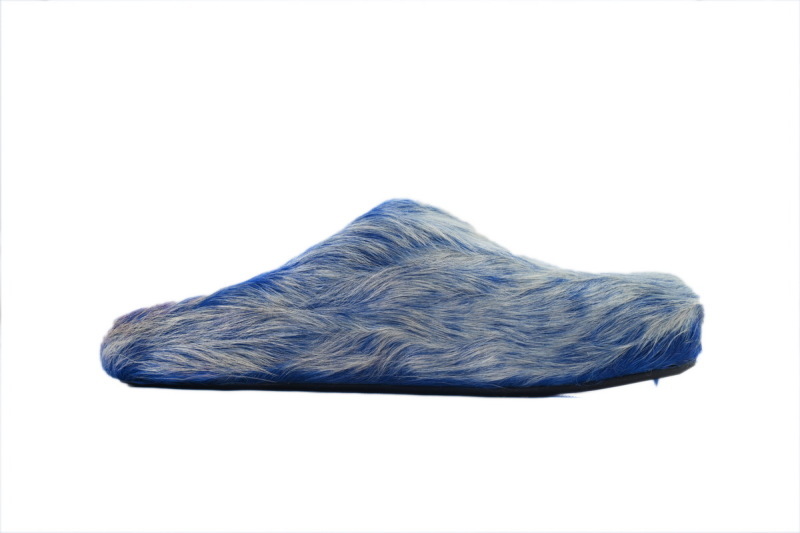 MARNI Fussbett Tie Dye white Blue Slipper